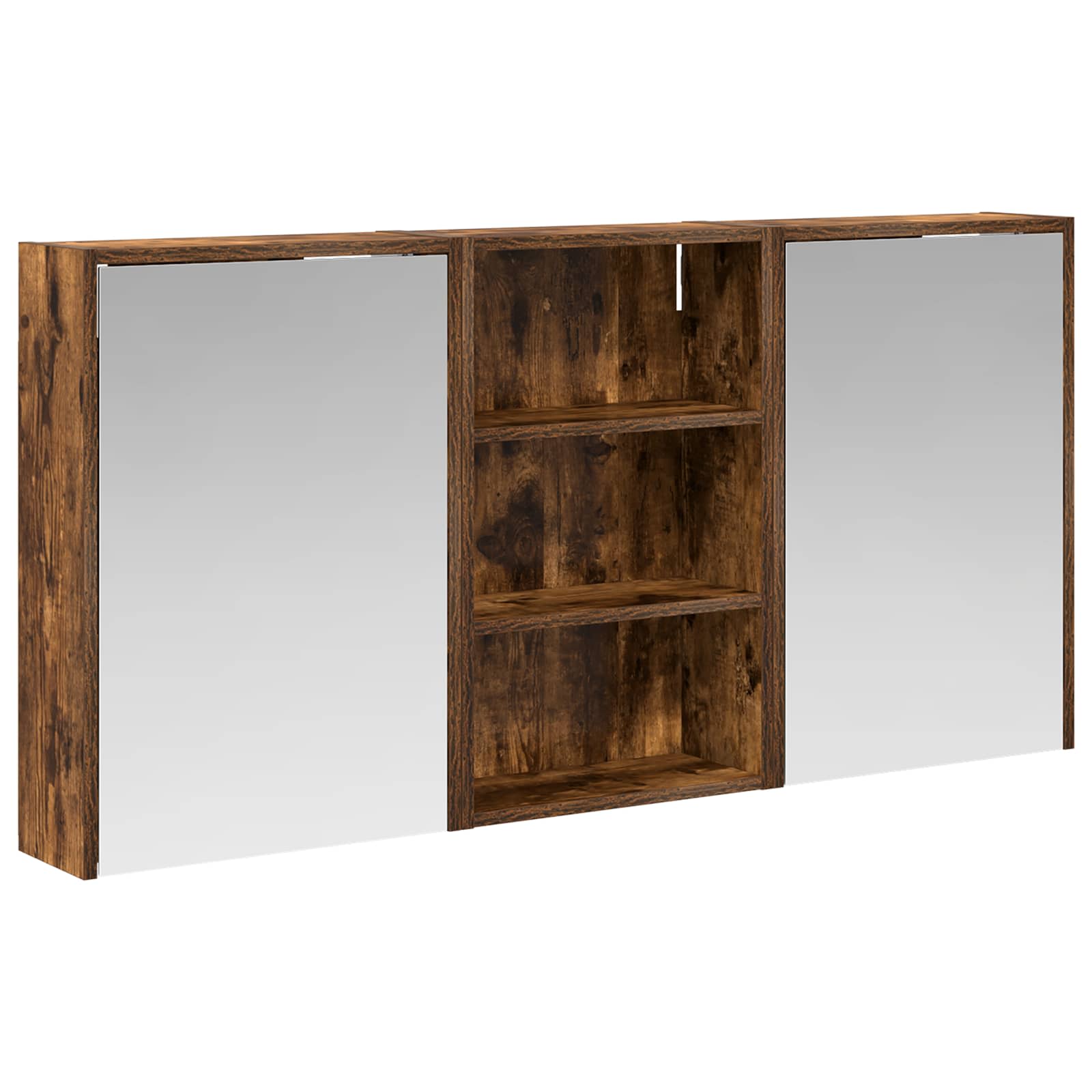 Badeværelsesskabsæt 3 pcs 126 x 16 x 62.5 cm Konstrueret træ