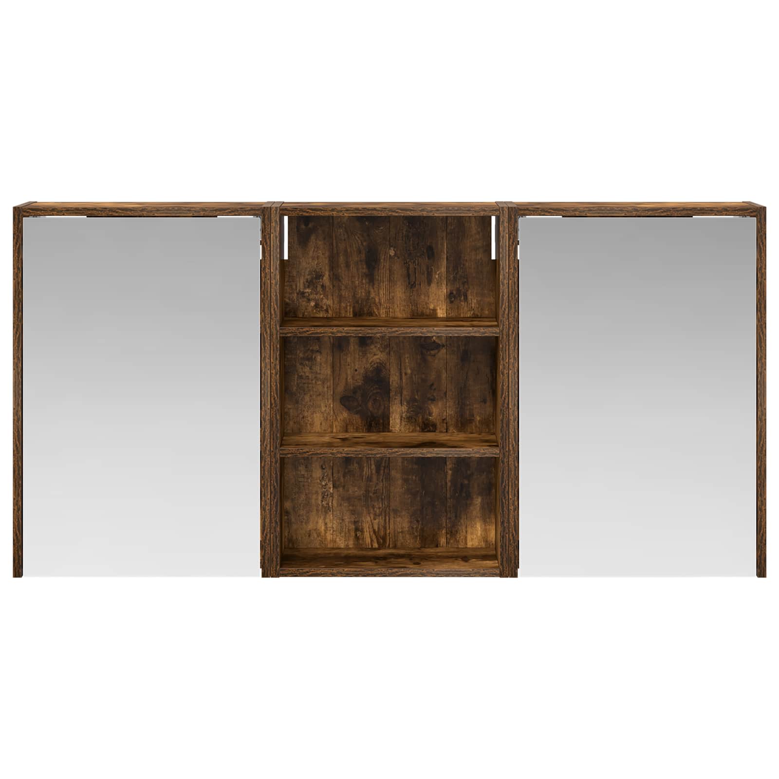 Badeværelsesskabsæt 3 pcs 126 x 16 x 62.5 cm Konstrueret træ