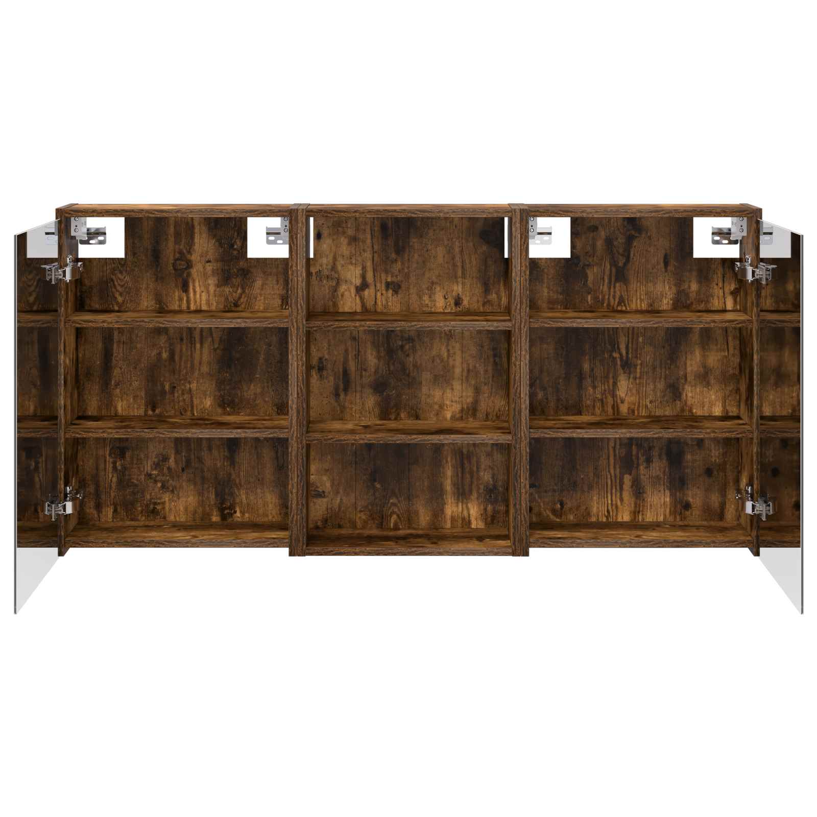 Badeværelsesskabsæt 3 pcs 126 x 16 x 62.5 cm Konstrueret træ