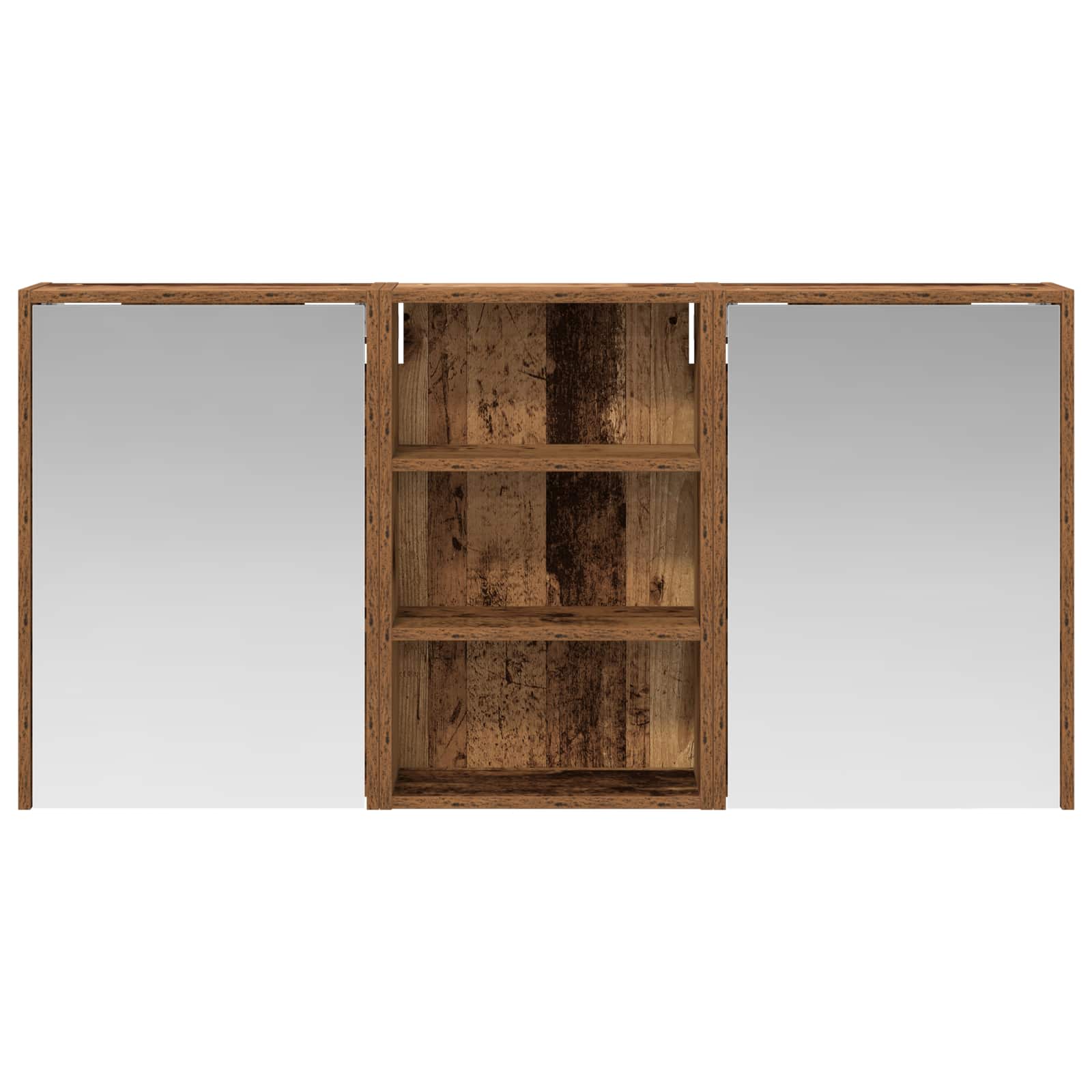 Badeværelsesskabsæt 3 pcs 126 x 16 x 62.5 cm Konstrueret træ