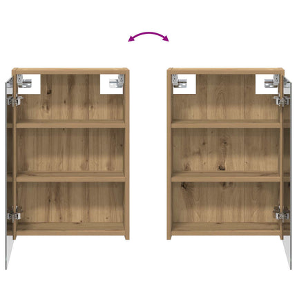 Badeværelsesskabsæt 3 stk. 126 x 16 x 62.5 cm Konstrueret træ