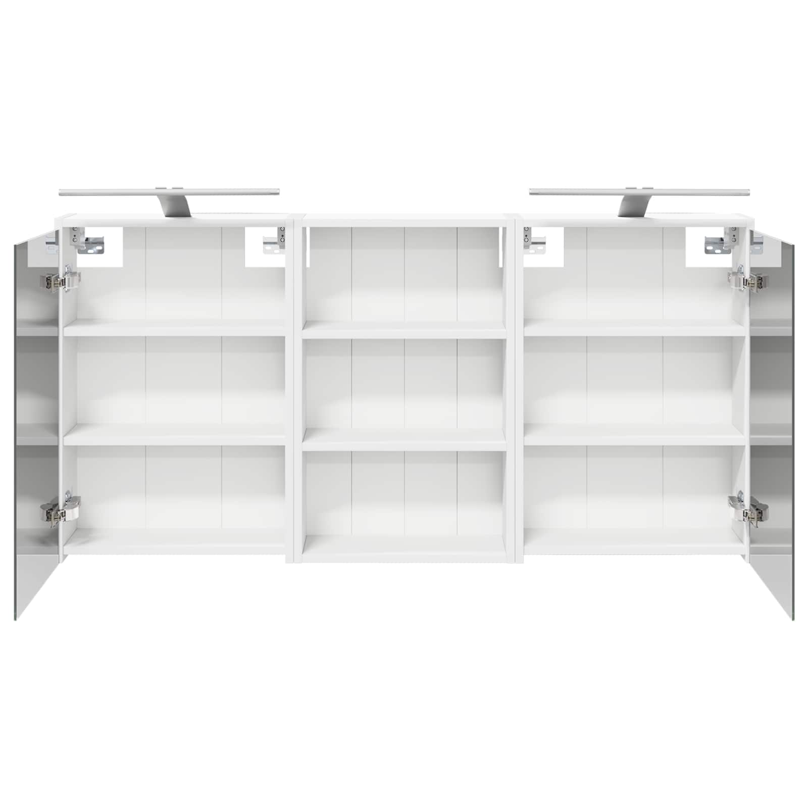Badeværelsesskabsæt 3 pcs 126 x 16 x 62.5 cm Konstrueret træ