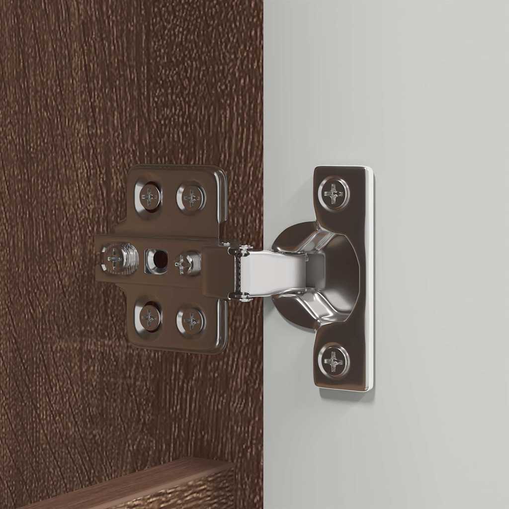 Badeværelsesmøbel sæt med skuffe 4 pcs Brun eg Konstrueret træ