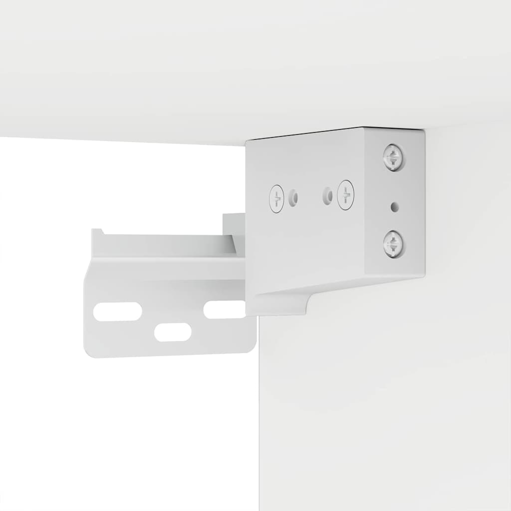 Badeværelsesmøbel sæt med skuffe 3 pcs Hvid Konstrueret træ