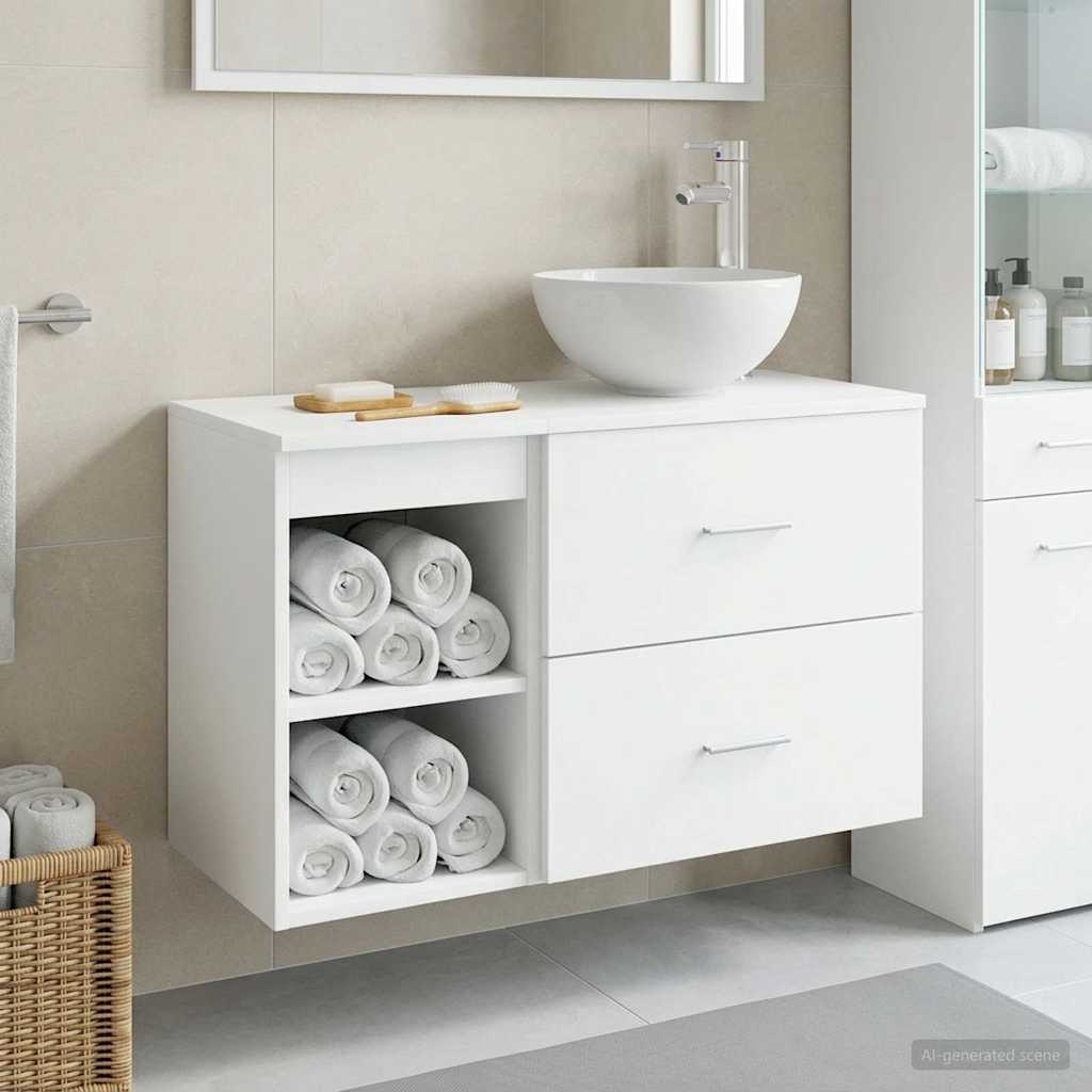 Badevrelsesmbel st 2 stk. Hvid Konstrueret tr
