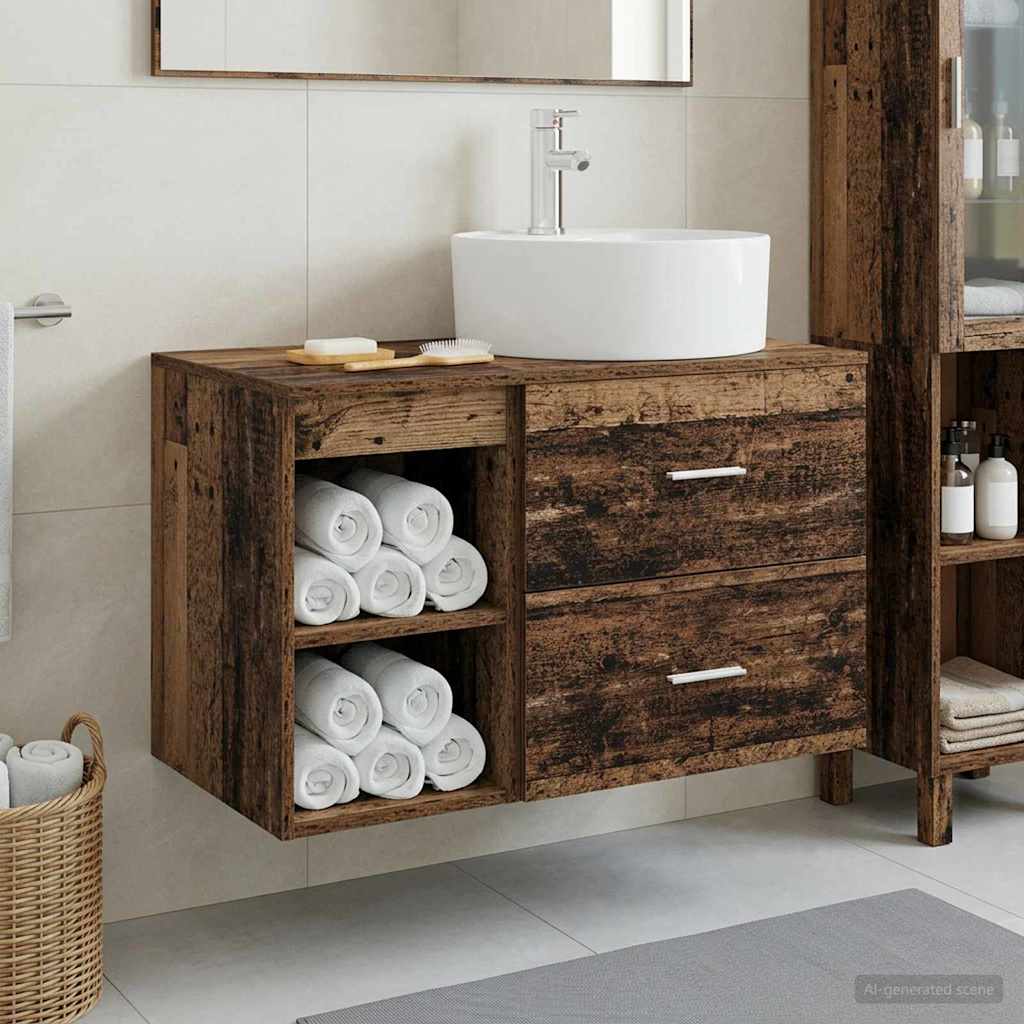 Badevrelsesmbel st 2 stk. Gammelt tr Konstrueret tr