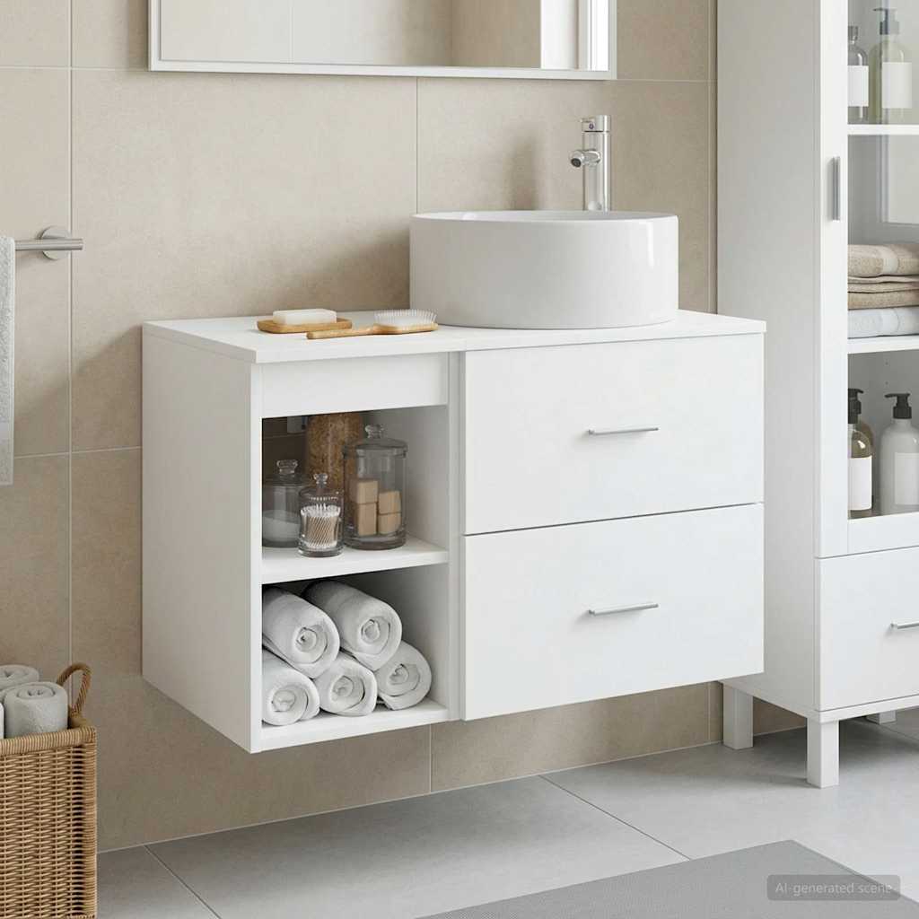 Badevrelsesmbel st 2 stk. Hvid Konstrueret tr