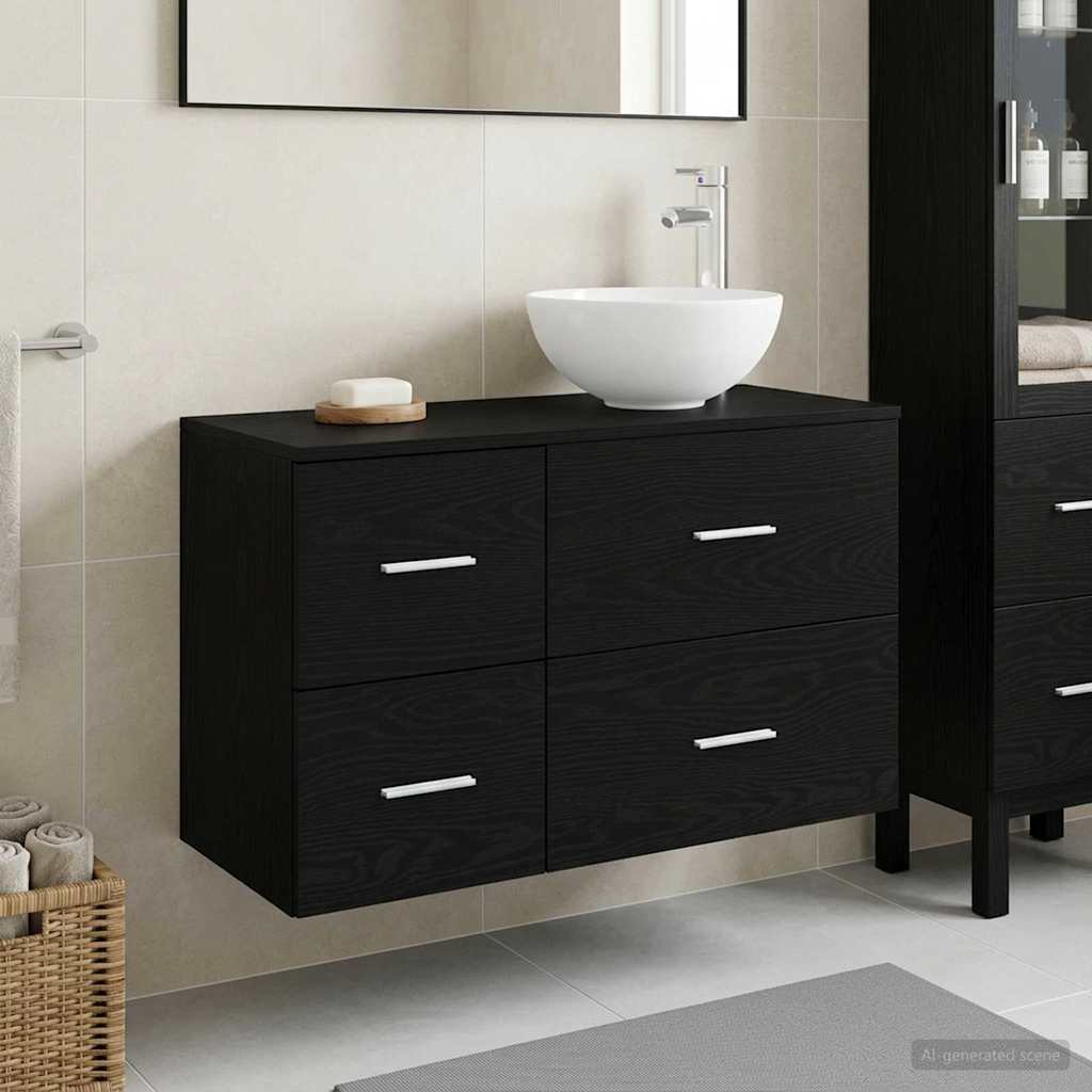 Badevrelsesmbel st 2 stk. Sort eg Konstrueret tr