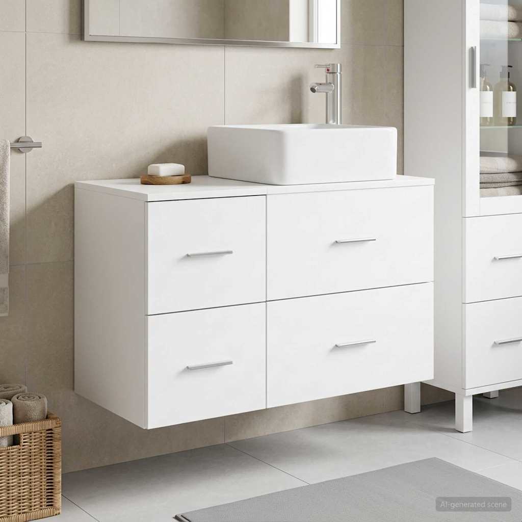 Badevrelsesmbel st 2 stk. Hvid Konstrueret tr