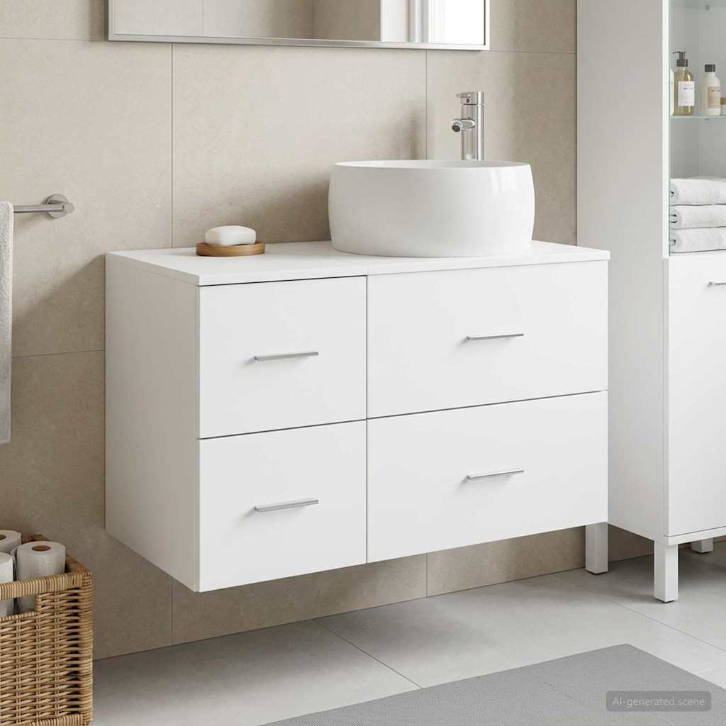 Badevrelsesmbel st 2 stk. Hvid Konstrueret tr