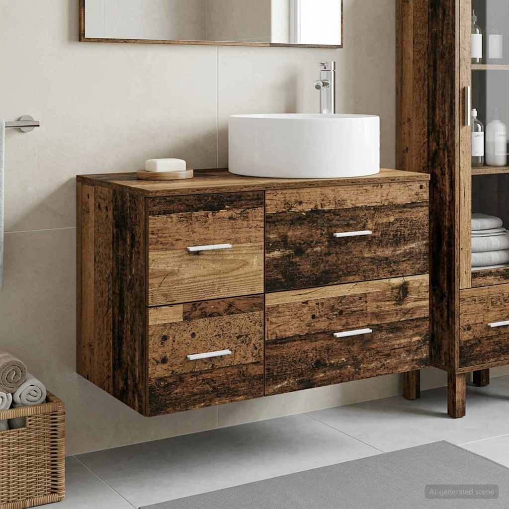 Badevrelsesmbel st 2 stk. Gammelt tr Konstrueret tr