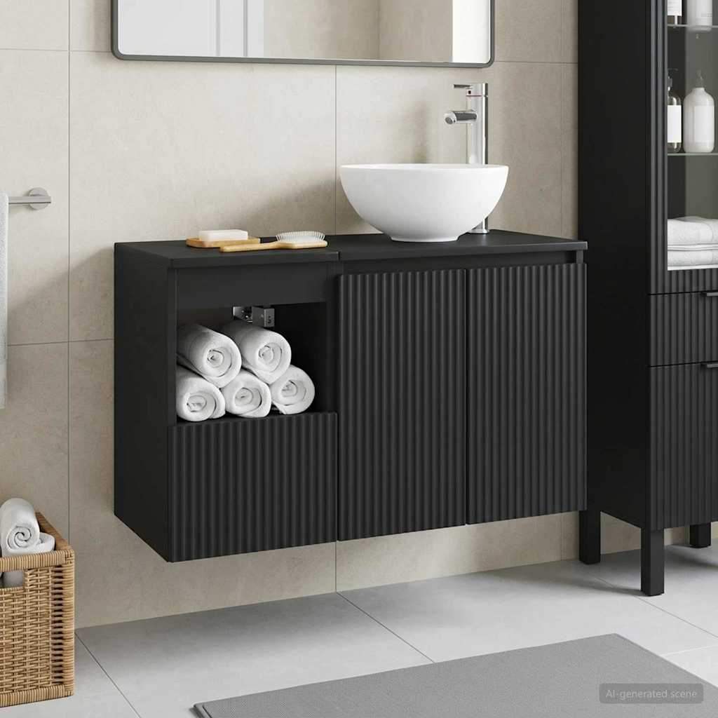Badevrelsesmbel st 2 stk. Sort Konstrueret tr