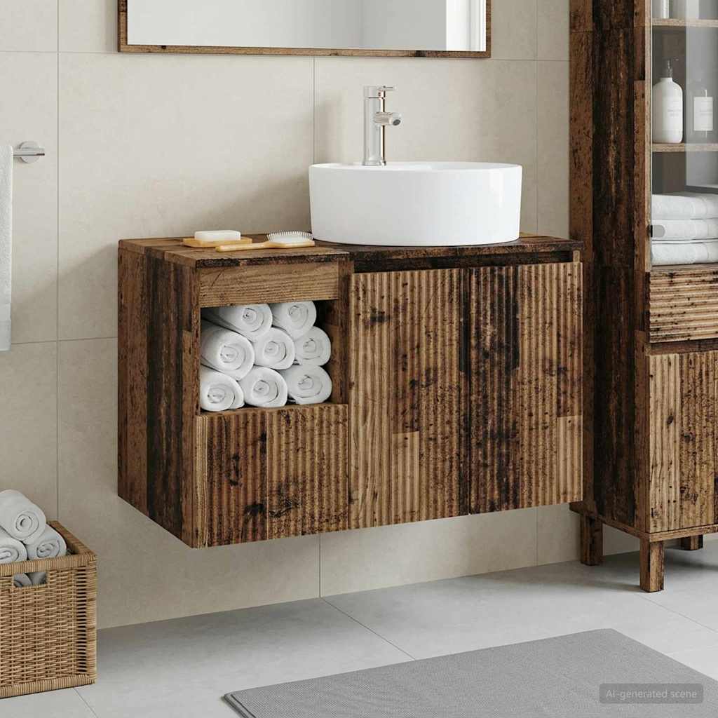 Badevrelsesmbel st 2 stk. Gammelt tr Konstrueret tr