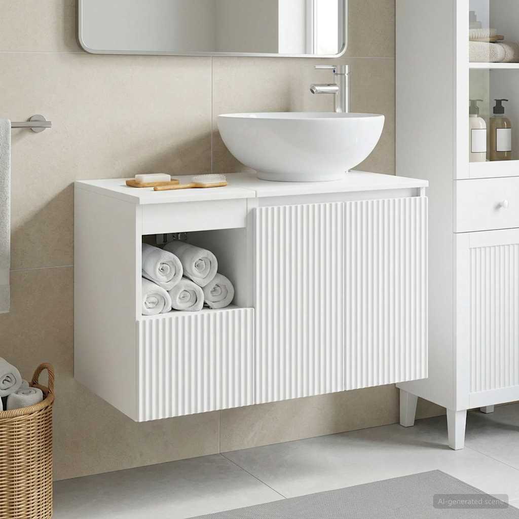 Badevrelsesmbel st 2 stk. Hvid Konstrueret tr