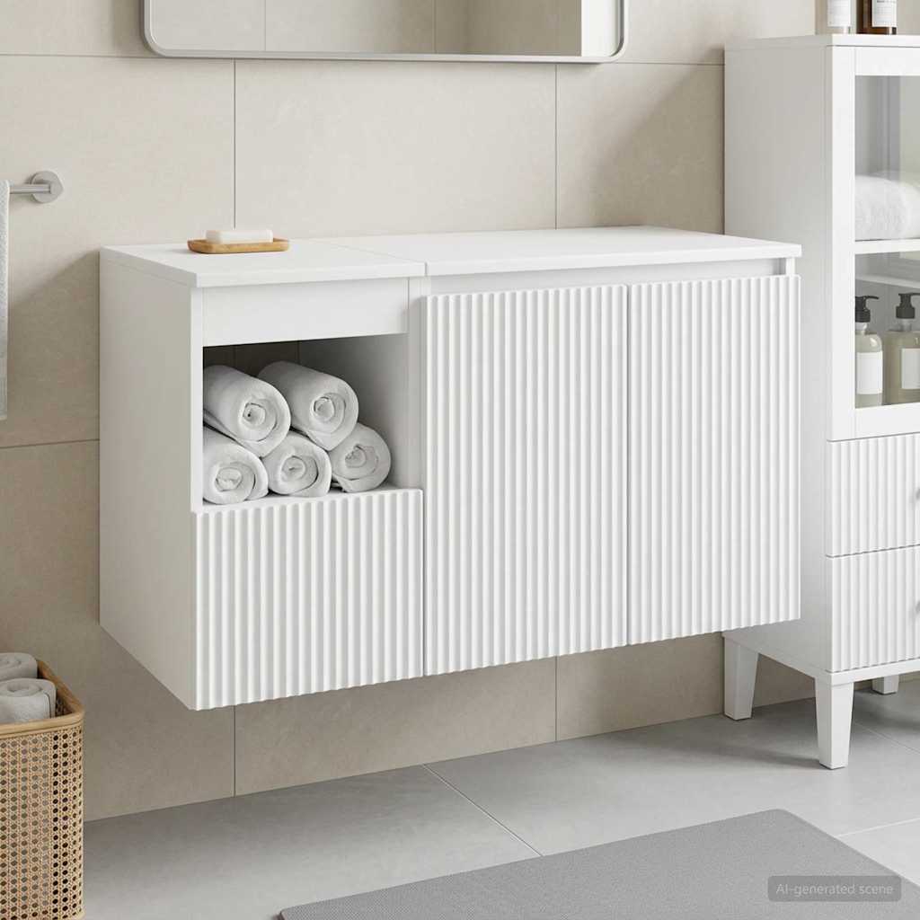 Badevrelsesmbel st 2 stk. Hvid Konstrueret tr