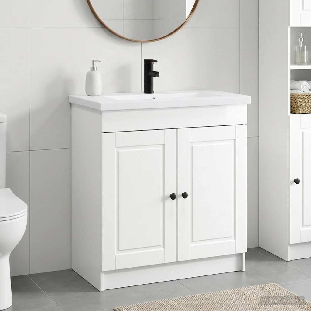 Badevrelsesmbel st Hvid hjglans 56 x 37,5 x 81 cm
