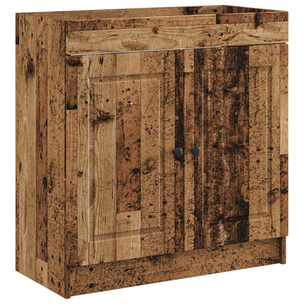 Badeværelsesmøbel sæt Gammelt træ 56 x 37,5 x 81 cm