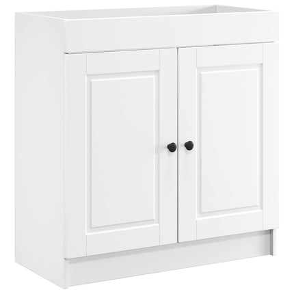 Badeværelsesmøbel sæt Hvid 78,5 x 37,5 x 81 cm Konstrueret træ