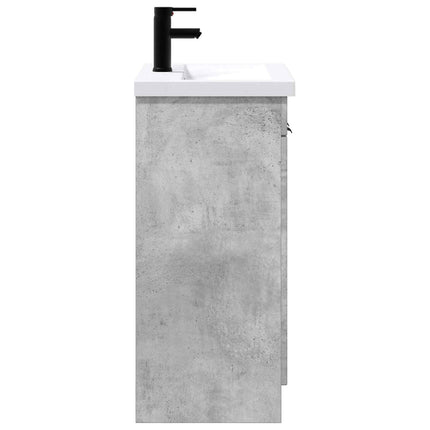 Badeværelsesmøbel sæt Betongrå 56 x 37,5 x 81 cm