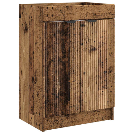 Badeværelsesmøbel sæt Gammelt træ 56 x 37,5 x 81 cm