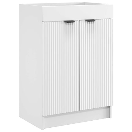 Badeværelsesmøbel sæt Hvid 78,5 x 37,5 x 81 cm Konstrueret træ