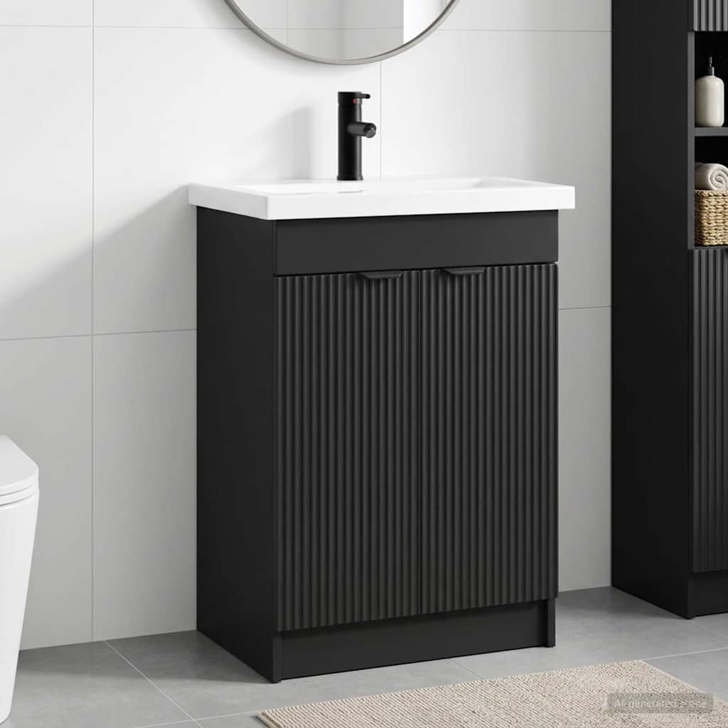 Badevrelsesmbel st Sort 78,5 x 37,5 x 81 cm Konstrueret tr