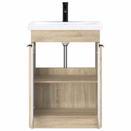 Badeværelsesmøbel sæt Sonoma-eg 78,5 x 37,5 x 81 cm