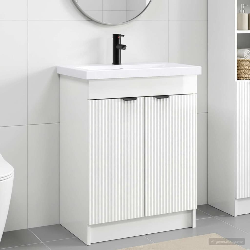 Badevrelsesmbel st Hvid hjglans 78,5 x 37,5 x 81 cm