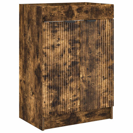 Badeværelsesmøbel sæt Røget eg 78,5 x 37,5 x 81 cm