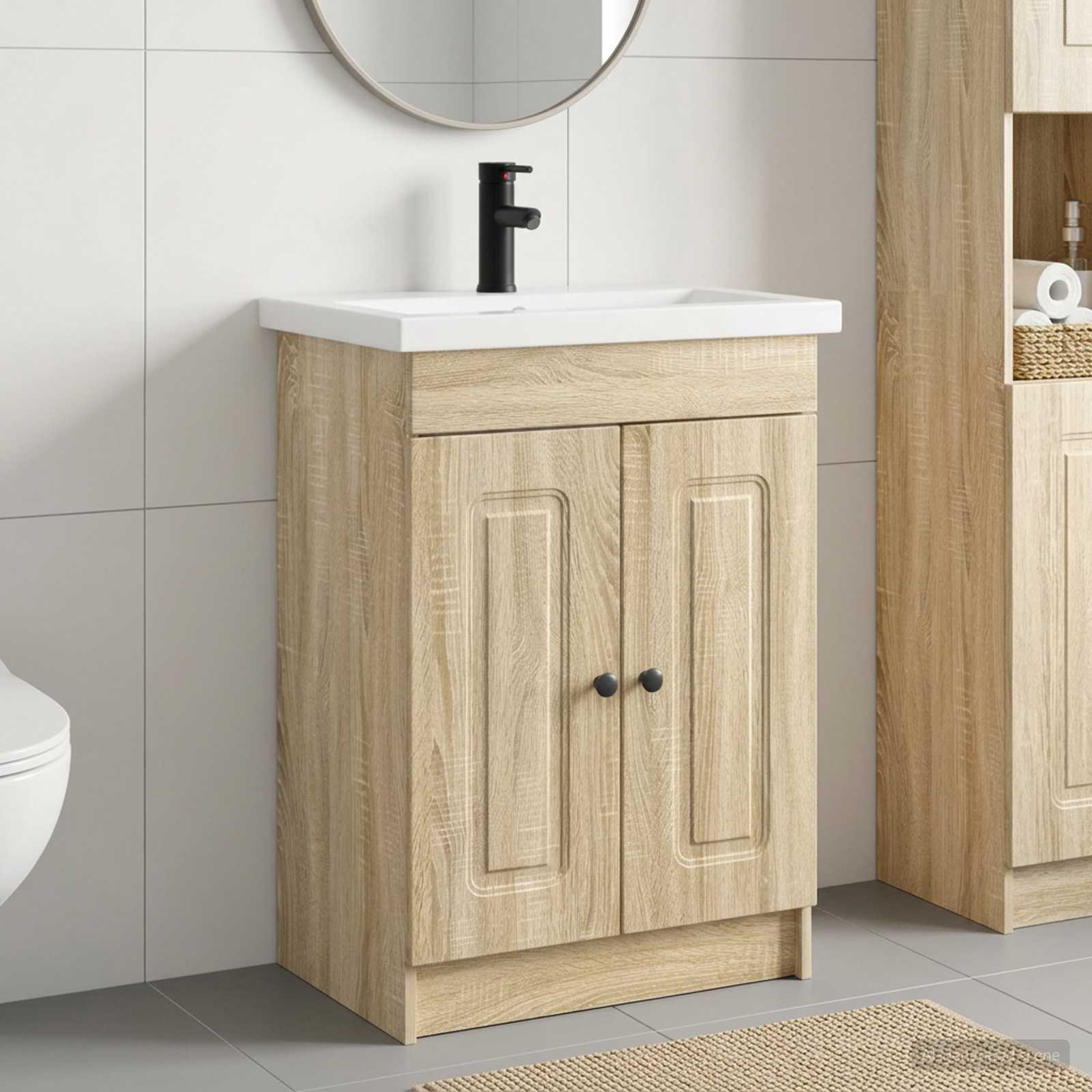 Badevrelsesmbel st Sonoma-eg 56 x 37,5 x 81 cm