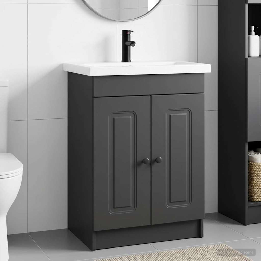Badevrelsesmbel st Sort 78,5 x 37,5 x 81 cm Konstrueret tr