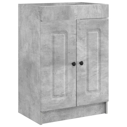 Badeværelsesmøbel sæt Betongrå 78,5 x 37,5 x 81 cm