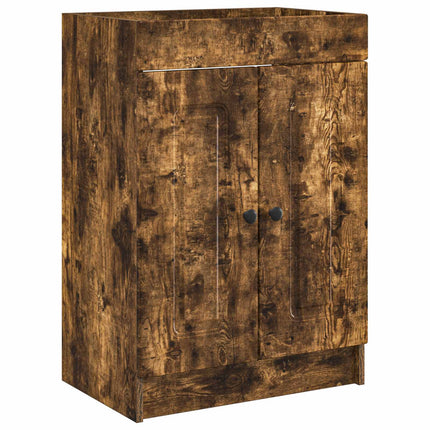 Badeværelsesmøbel sæt Røget eg 78,5 x 37,5 x 81 cm