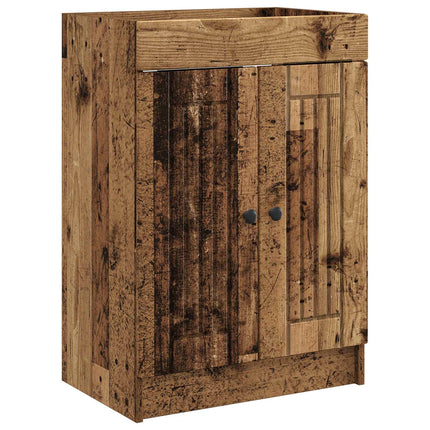 Badeværelsesmøbel sæt Gammelt træ 56 x 37,5 x 81 cm