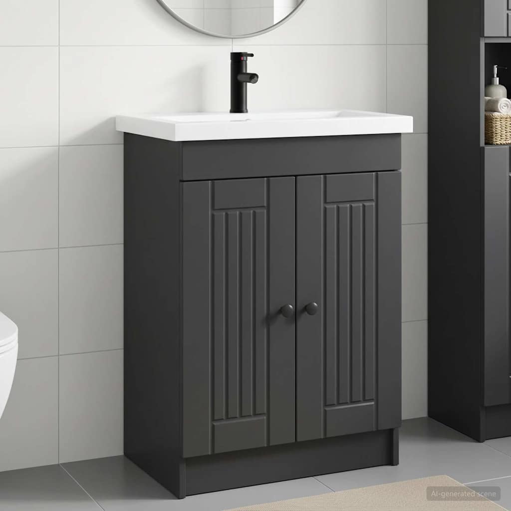 Badevrelsesmbel st Sort 78,5 x 37,5 x 81 cm Konstrueret tr