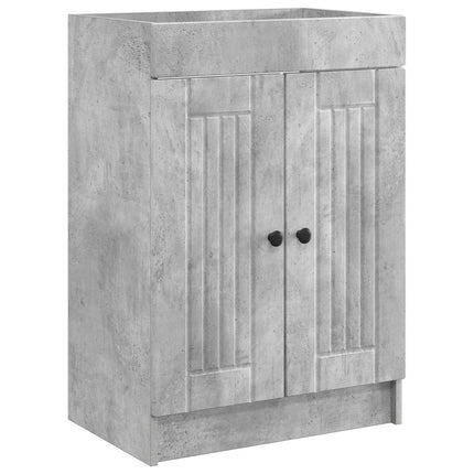 Badeværelsesmøbel sæt Betongrå 78,5 x 37,5 x 81 cm