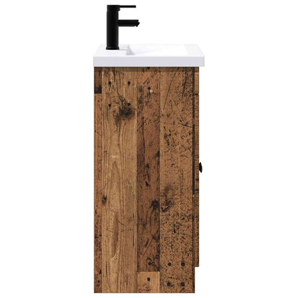 Badeværelsesmøbel sæt Gammelt træ 78,5 x 37,5 x 81 cm