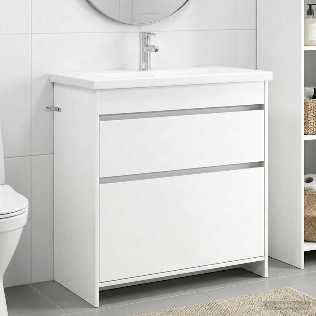Badevrelsesmbel st Hvid 81 x 40 x 84,5 cm Konstrueret tr