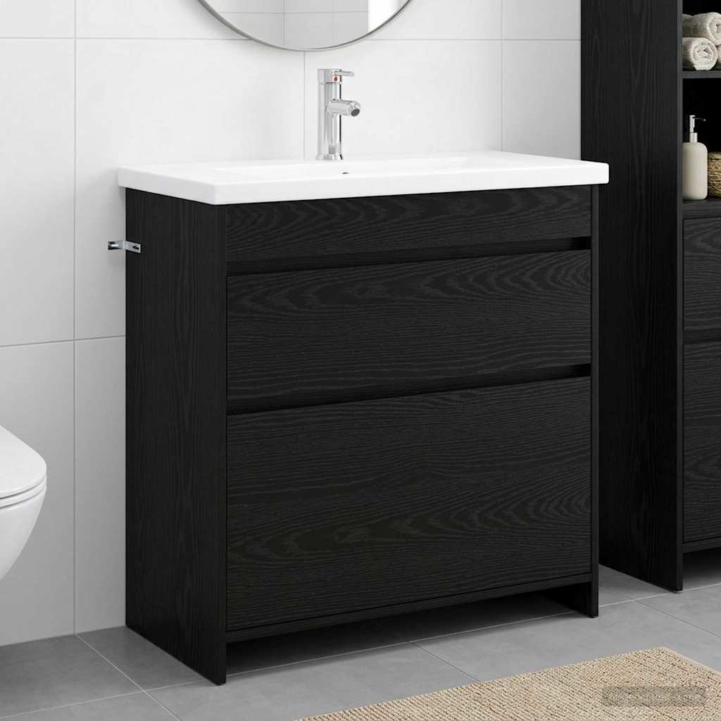 Badevrelsesmbel st Sort eg 81 x 40 x 84,5 cm Konstrueret tr