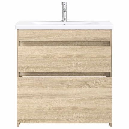 Badeværelsesmøbel sæt Sonoma-eg 81 x 40 x 84,5 cm