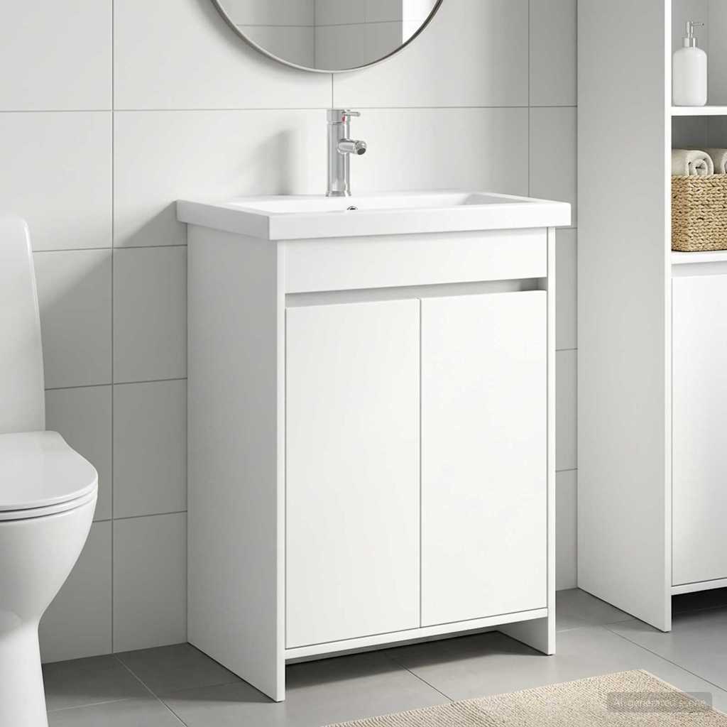 Badevrelsesmbel st Hvid 61 x 40 x 84,5 cm Konstrueret tr