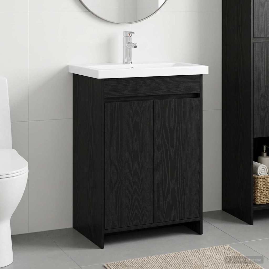 Badevrelsesmbel st Sort eg 81 x 40 x 84,5 cm Konstrueret tr