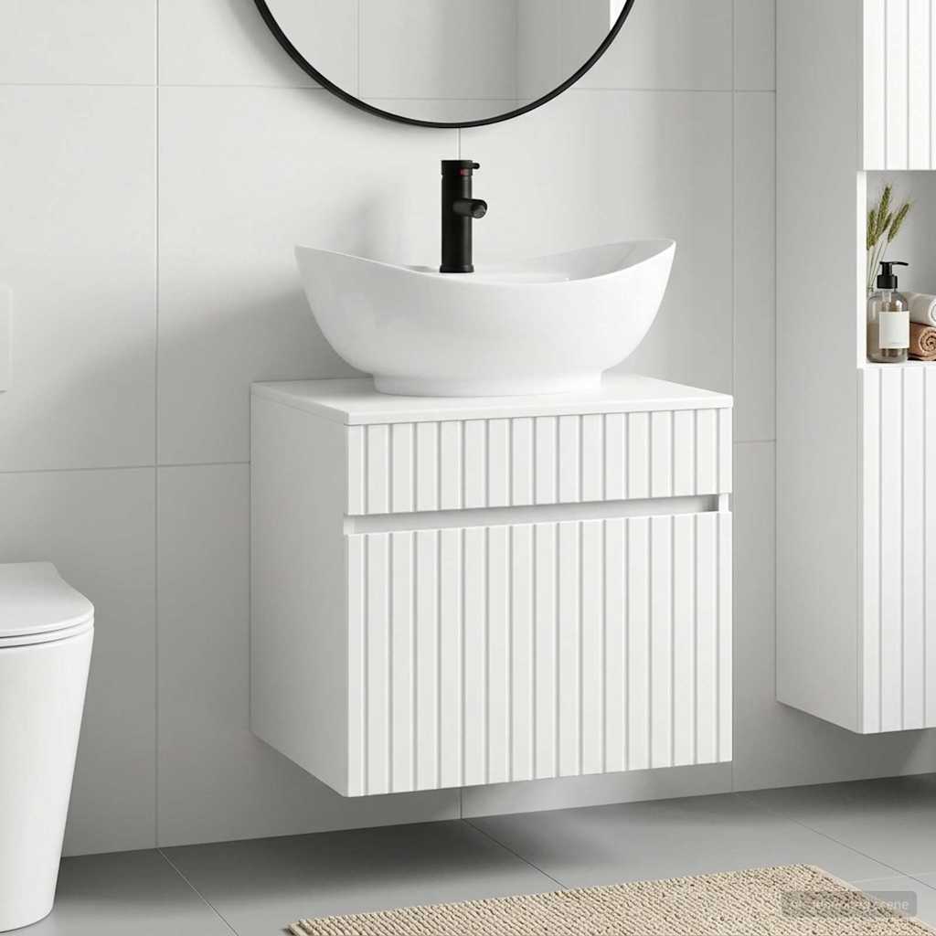 Badevrelsesmbel st Hvid hjglans Konstrueret tr