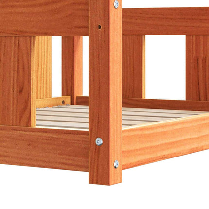 Hundeseng Voks brun 55 x 45 x 28 cm Massiv fyrretræ