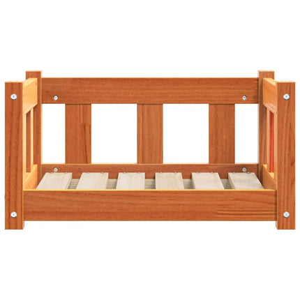 Hundeseng Voks brun 55 x 45 x 28 cm Massiv fyrretræ