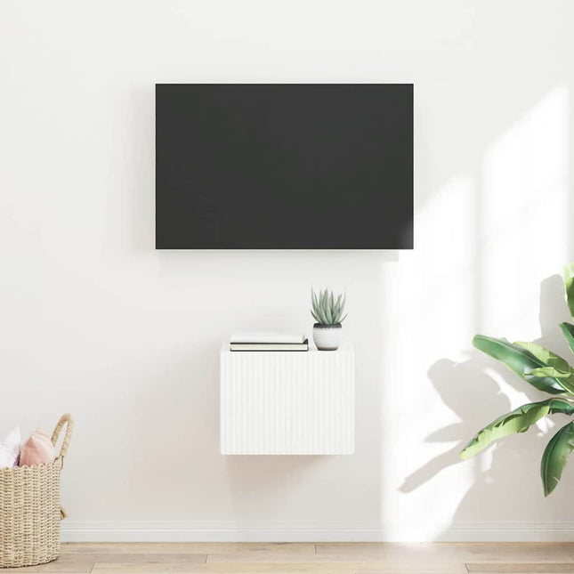 TV vægskab 39 x 31 x 29,5 cm Hvid Konstrueret træ