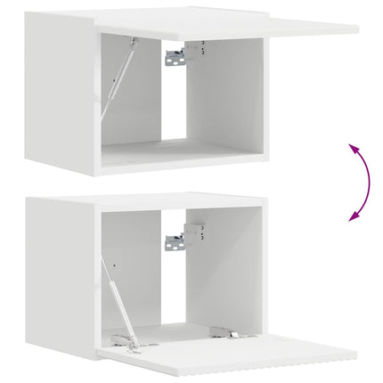 TV vægskab 39 x 31 x 29,5 cm Hvid Konstrueret træ
