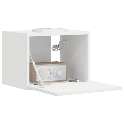 TV vægskab 39 x 31 x 29,5 cm Hvid Konstrueret træ