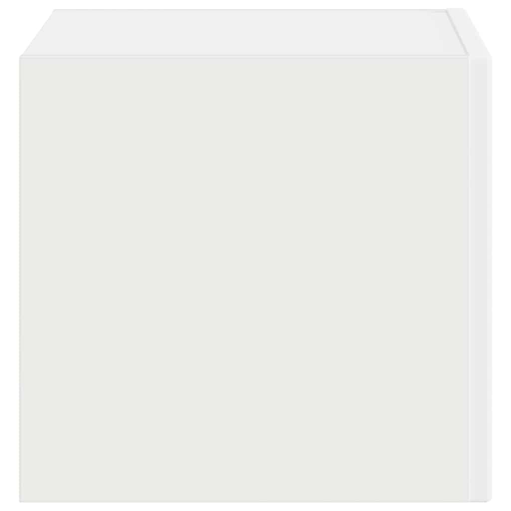 TV vægskab Vægmonteret Hvid 60 x 31 x 29.5 cm Konstrueret træ