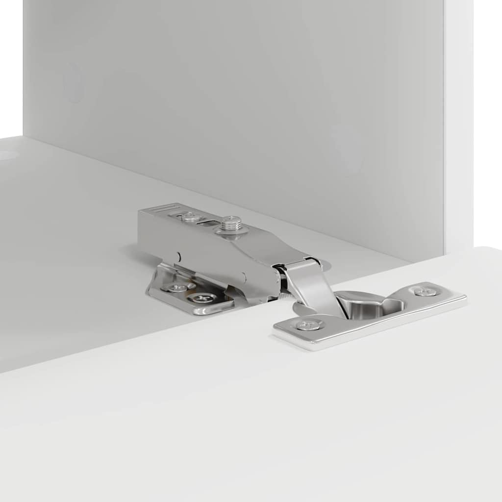 TV vægskab 2 pcs Hvid 60 x 31 x 29.5 cm Konstrueret træ